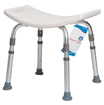 Shower Chair without Back, White 1pc/bx, 4bx/cs