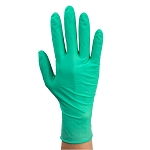 AloeTex Latex Gloves w/ Aloe Large, Green, Powder-Free 10/100/cs