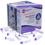 Button Activated Safety Lancets - Sterile 28G, 1.8 mm 10/100/cs